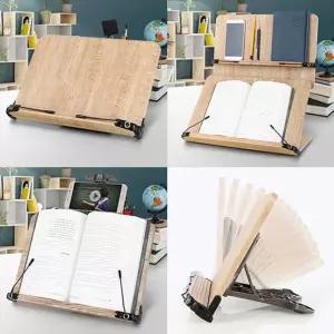 독서대 책받침대 북스탠드 책받침 휴대용 거치대 원목