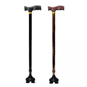 알루미늄 지팡이 4발보행보조이 기구 4발이 노인이 휴대용이