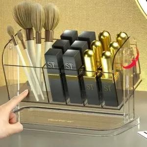 메이크업 립스틱 정리함 회전형 화장대 진열대 수납함