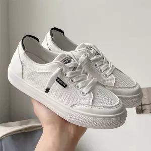 매쉬 스니커즈 여성단화 플랫슈즈 흰운동화 128 화이트 캐주얼 편한