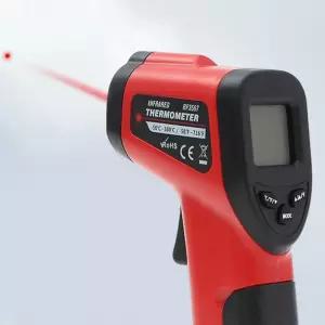 퀵써모 비접촉 적외선 온도계요리 디지털 물측정 조리용기 측정기
