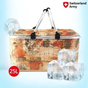 스위칠랜드 아미 쿨러백 25L 아이스 보냉가방 보온보냉 캠핑박스 소프트 미니보냉 박스 보냉