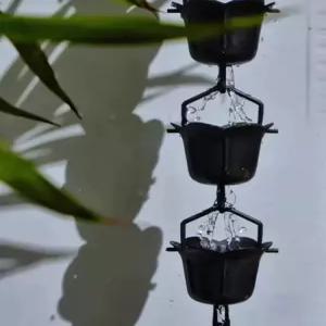 일본식 처마 물받이 배수관 낙수 빗물받이 예쁜 카페 인테리어