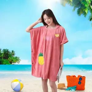 TLB 비치팝 입는 후드 타올타월 가운 샤워 목욕