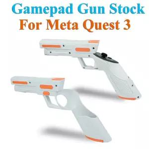 Meta Quest 3 Gun Stock의 경우 VR 게임 경험 향상 컨트롤러 그립 탁구 확장 핸들 개조 액세서리
