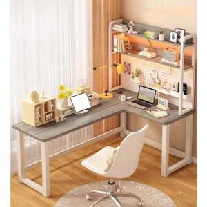 코너 책상 ㄱ자 L형 컴퓨터 책장 공부방 타공판 테이블 심플디자인 서재