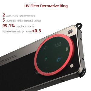 범용 카메라 비디오 케이지Xiaomi 15 용 콜드 슈 끈이있는 레트로 기계식 셔터 전화 렌즈를 지원합니다.