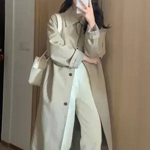 여성 클래식 체크 소매 트렌치 코트 HH-L19 (HSJ-WFKE4FX)