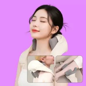 어깨 목 승모근 뒷목 무선 종아리 지압기 경추 지압 안마기 찜질 온열 마사지기, 자취꿀템 HyC마켓