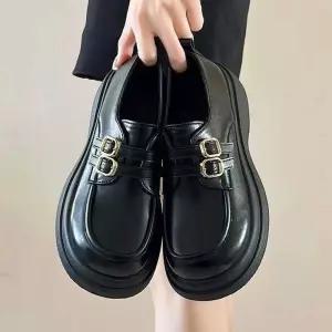 더블 버클 포인트 통굽 메리제인 로퍼 펌프스 슈즈 더비 플랫폼 키높이 스트랩 캐주얼화 정장화 베이직 오