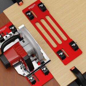 조정 가능한 베이스 톱 레일 절단기 퀵 플레이트 가이드 원형 알루미늄 합금 포지셔닝 하단