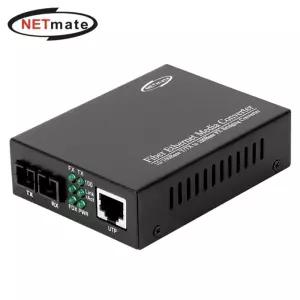 NETmate NM-OFC02 이더넷 광 컨버터 (SC 싱글 25Km 1310nm)데이터전송 멀티모드 네트워크장비 미디어 기가