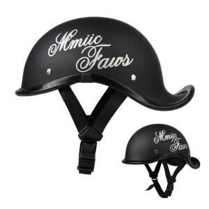 헬멧 오토바이 레트로 스냅백 반모 하이바 바이크 모자 페이스 자전거