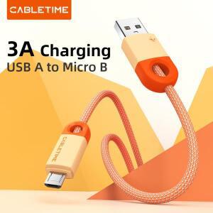 CABLETIME 마이크로 USB 케이블 3A 고속 데이터 충전 휴대 전화 Xiaomi 10 Redmi Huawei LG 코드 용