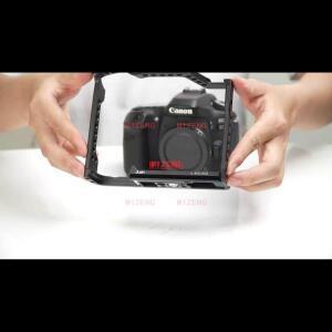 범용 카메라 비디오 케이지합금 토끼 케이지 리그 핸들 필름 암 브래킷 캐논 EOS 70d 비디오