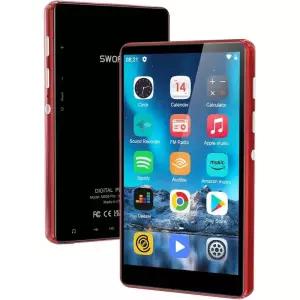 SWOFY 80GB MP3 플레이어 Bluetooth 무선 LAN 지원 4.0인치 풀 터치 스크린 MP4 전자책 시계