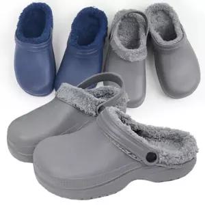 겨울 eva 슬리퍼 따뜻한 털 클래식 샌들실내화 여성 남성 거실 층간소음방지 슬리