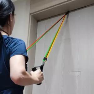 운동기구 홈트 스레칭 근력 튜빙밴드 세스쿼트 스레칭용품 어깨강화 간편한 간단한 라텍스