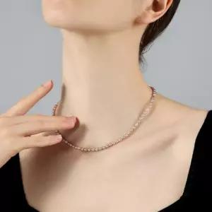 6mm 담수진주 백진주 핑크진주 연장고리 목걸이 선물박스, 자취꿀템 HyC마켓