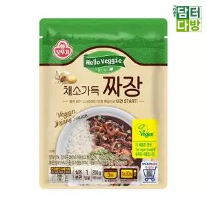 오뚜기 헬로베지 채소가득짜장 200g X 5개자취요리 즉석식품 아이반찬 덮밥소스 소스 반찬 간편식 간사 생