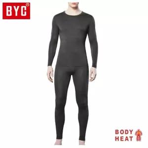 BYC 남성 보디히트 베이직 상하세트 DOLS0063 재색겨울내복 내의 비와이씨 와이씨 남자 여자 속옷 동내의
