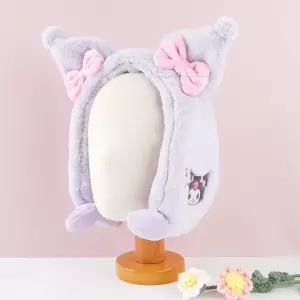 쿠로미 큐트 팔랑 움직이는 귀마개유아 남아 방한 털귀마개 어린이 초등학생 겨울용품 아동