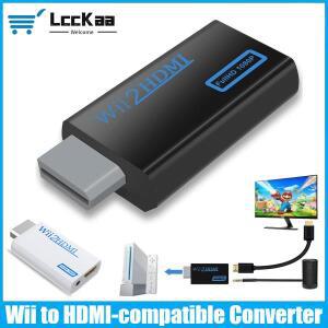 LccKaa HD 1080P Wii-HDMI 호환 컨버터 어댑터 (3.5mm 오디오 포함 PC 모니터 디스플레이용 케이블