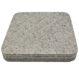 멤피쉬 울 니들 펠팅 패드, 6x6x1 인치 매트 블록 두껍고 단단한 베이스(6인치*6인치)