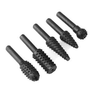 조각날비트 로터리툴 DIY기리 고속 6.2MM 목공 드릴 5PCS어댑터 연결 부속 우드 나무컷팅 목재깎기 깎기 복