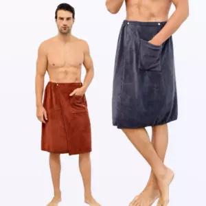 스커트 가운 샤워 목욕 남자 극세사 홈웨어 타올 타월 까운 남성 용타올