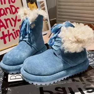 부츠 털신발 터틀넥 워킹화 화 버켄슈즈 스트랩 운동화 스노우 여자신발 양털 뽀글이 원템5