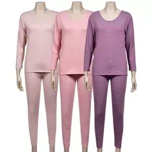 VIVADAY-SB99 플라워 패턴 여성 상하의 내의 세트