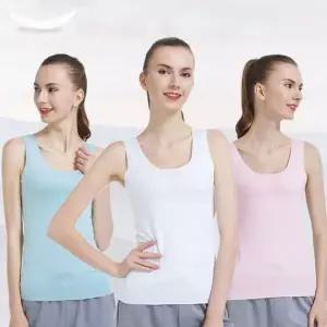 여성용 런닝 나시 티셔츠 면소재 여름 운동복 슬리브리스 기본