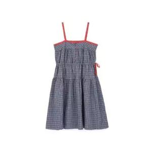 더센트럴페리미츠TC01배색체크끈원피스P2621O650