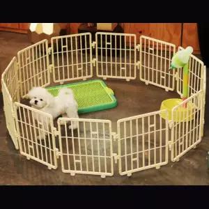 강아지 캠핑 매직 울타리 (인디핑크) 12P칸막이 애견 개펜스 육각 반려운동장 사각 새끼