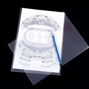 [문구] 대용량 L자파일 폴더 투명 일자 클리어 화일 폴더 A4 화이트