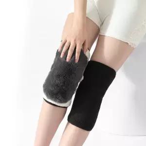 두툼 융털 안감 방한 무릎 보호대 2P URK-526종아리압박스타킹 레그서포터 다리벨트 밴드 종아리대 스포츠