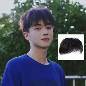 남자 정수리가발 부분 앞머리 미용 가가발 앞가 붙임 미용가 장발 남성가 부분가 맞춤가