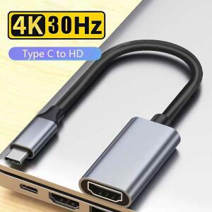 타입 C to HDMI 호환 케이블 USB HDTV 컨버터 4K 3.1 어댑터 맥북 크롬북 삼성 샤오미용