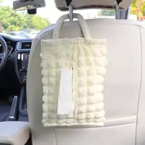 차량용티슈걸이 차량용 커버 이식 휴지 면커버 TISSUE 폭탄케이스 센스있는집들이선물 두루마리