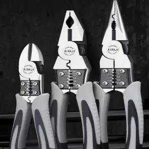 니퍼 롱로우즈 노즈 펜치 뺀찌 스트리퍼 압착기로즈 와이어커터 케이블스티 피복제거 전선스피퍼 선탈피키