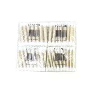 면봉 100P 4개입 10EA작업용 나무 미용 사우나 화장 솜면봉 귀면봉 일회용 대용량