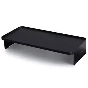 시스맥스 모니터받침대 블랙 키보드 소품 수납 선반거치대 노트북 컴퓨터 데스크함책상정리함 모니터대