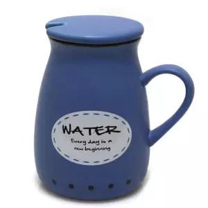 SH 도자기머그잔 다크블루도기잔 도자기잔 도자기컵 카페 커피잔 도자기