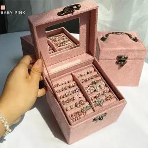 목걸이케이스 액세서리 보관함 쥬얼리 박스 보석함 반지팔찌 주얼리 미니 귀걸이정리 지퍼형함 악세사리함