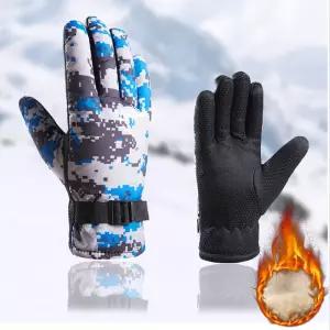 겨울 방한 스포츠 야외 남자 기모 양털 장갑 1+1보드 스키용 스노우 벙어리 스노 여성