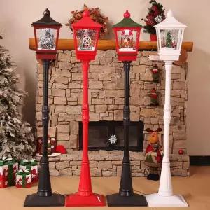 크리스마스 LED 내리는 가로등 멜로디 오르골 카페