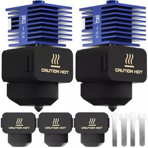 밤부랩 A1/A1 미니 3D 프린터 업그레이드 표준 흐름 고온 핫엔드 0.4mm 경화 강철 탈착 노즐(5PCS 실리콘