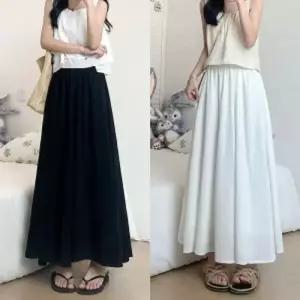 플레어롱치마바지 스커트 와이드팬츠 심플 데일리 하이웨스트 A라인 여성 여자
