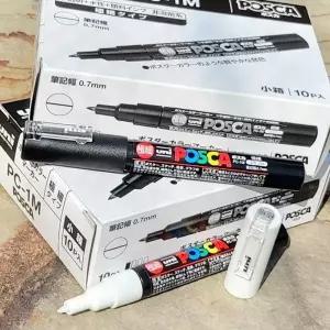 유니 데코펜 포스터마카 포스카-0.7mm 극세필 1다스수성 마커 유성매직 매직